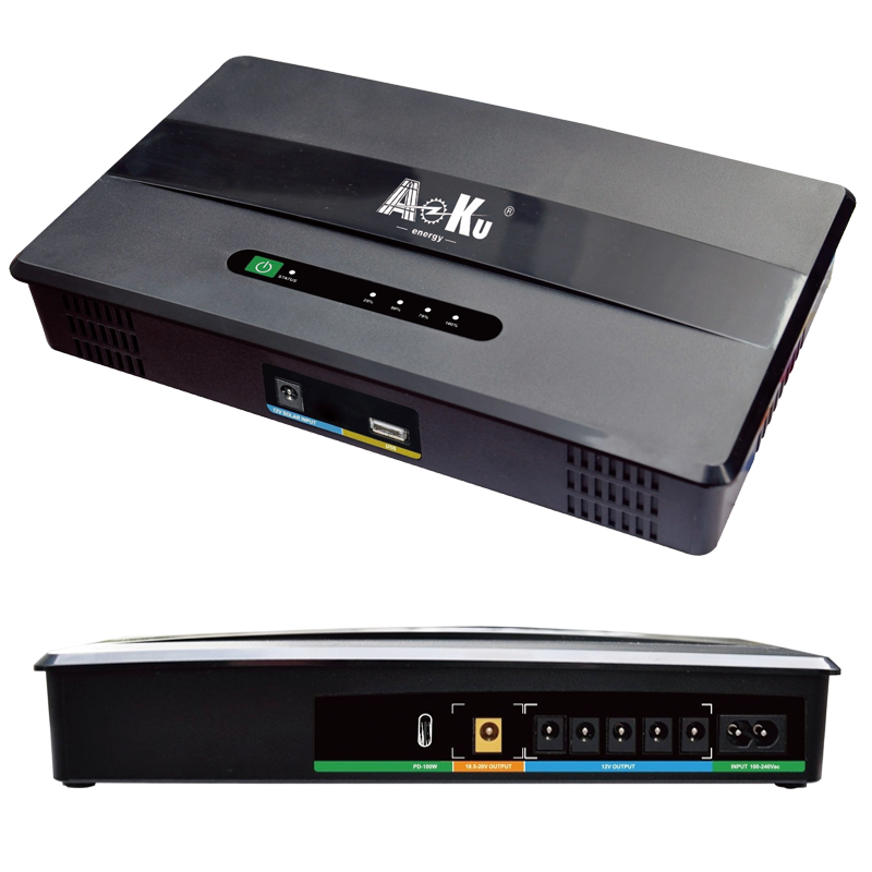 AoKu AKDCE Plus Series Multifunctional Smart Mini DC UPS (100W Max Output | USB-C PD 100W Fast Charge | LiFePO4 Battery | AKDCE Plus-1816)